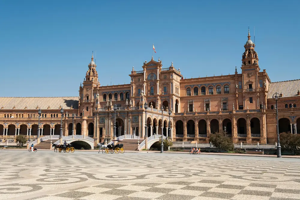 The Plaza de España in Seville.